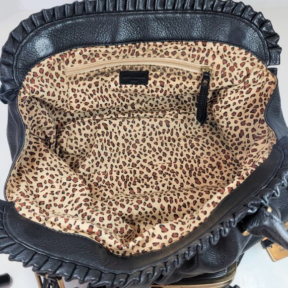 Stunning Dolce & Gabbana Ms Curly Black Leather Large Hobo Handbag - Picture 13 of 16